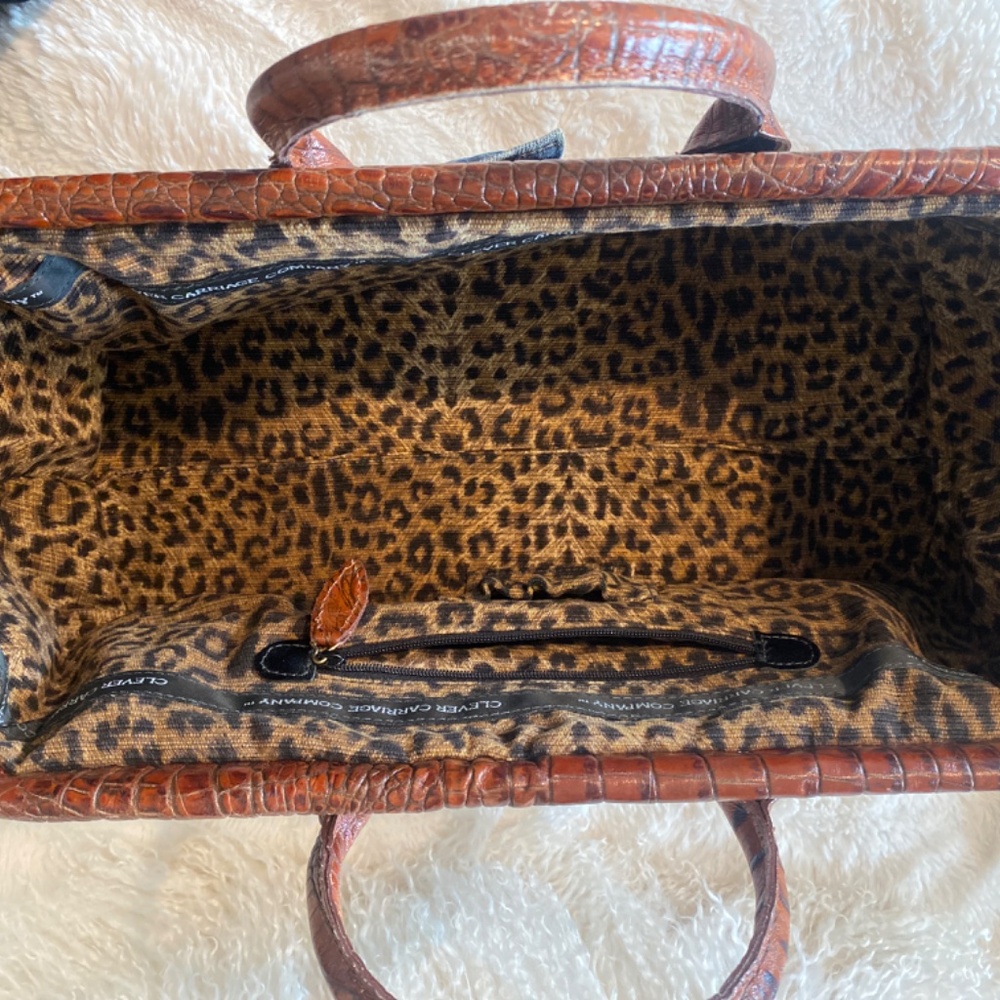 BEAUTIFUL CLEVER CARRIAGE COMPANY PATCHWORK BAG SATCHEL - Picture 4 of 7
